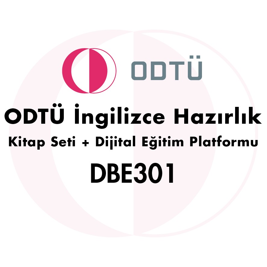 ODTÜ İngilizce Hazırlık Kitap Seti + Dijital Eğitim Platformu  DBE 301