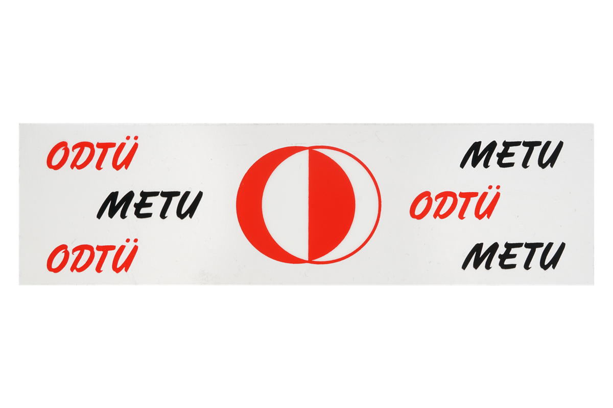  ODTÜ-METU 6 Logolu Sticker