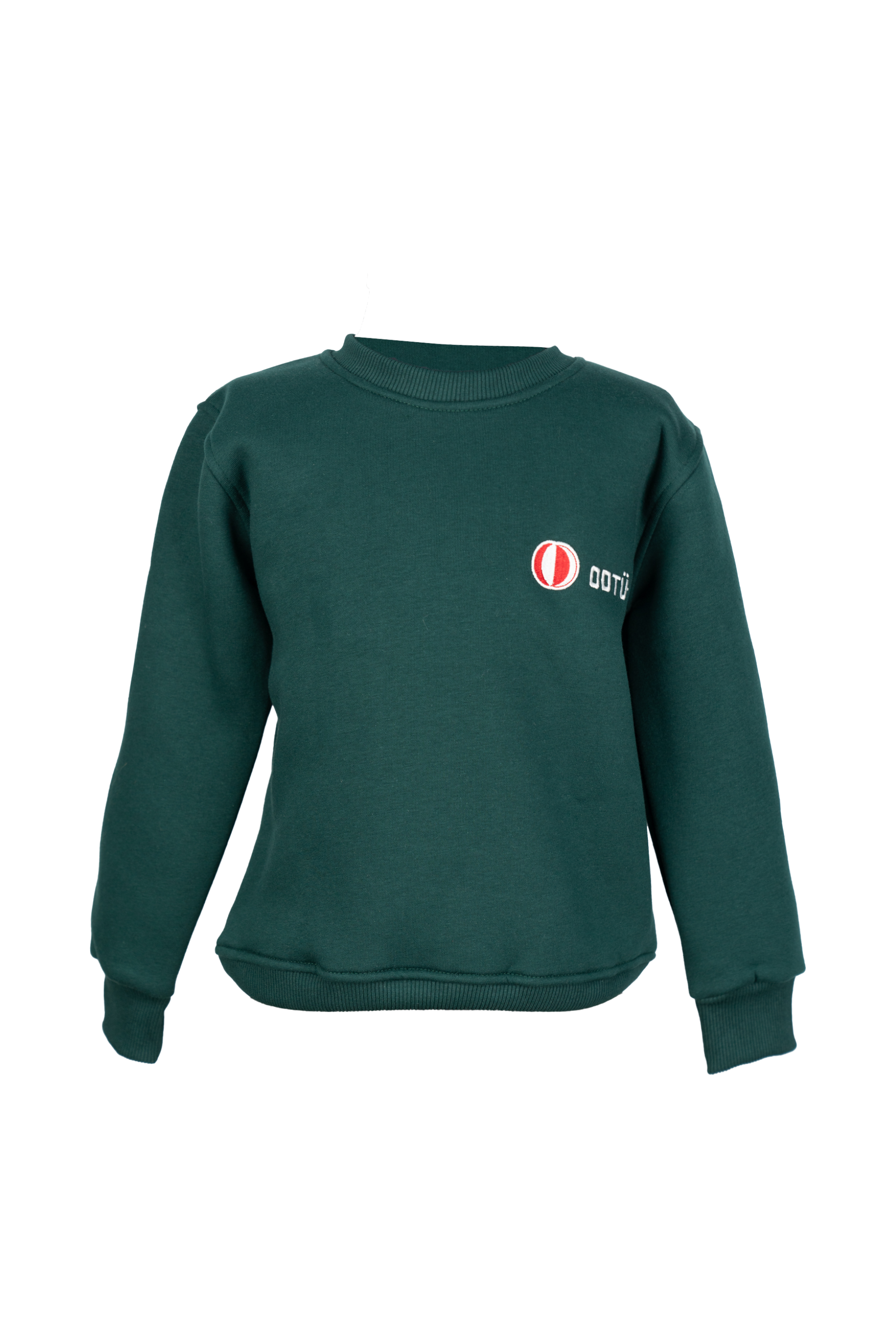 Sıfır Yaka Çocuk Küçük Nakiş - (Haki)